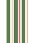 Green & Red Awning Stripe Guest Napkins Set/16