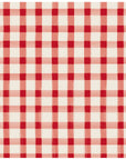 Red Painted Check Cocktail Napkins Set/20