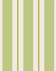 Green Awning Stripe Cocktail Napkins Set/20