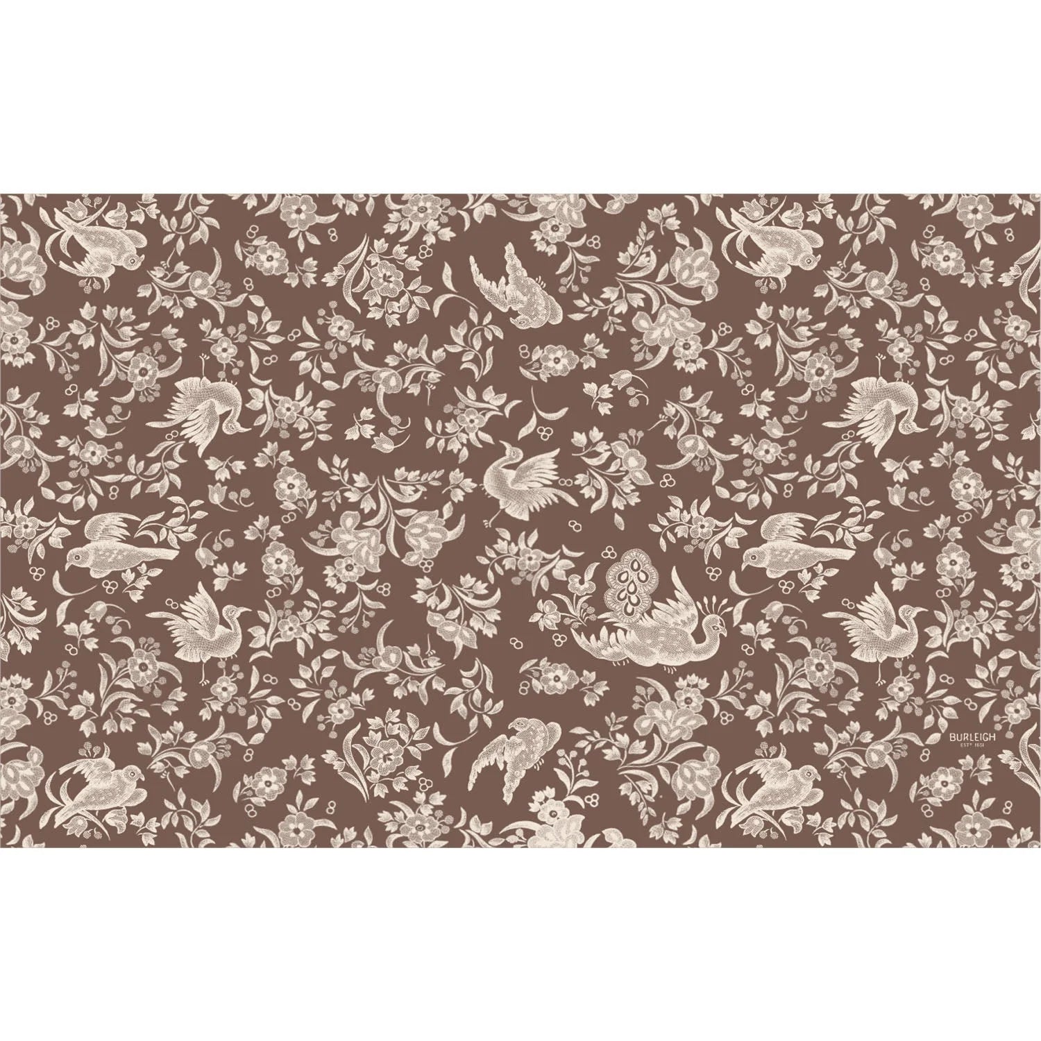 Brown Regal Peacock Placemat-Set/18