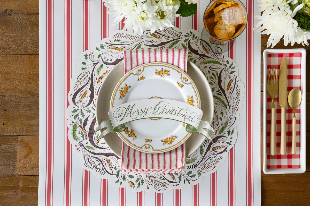 Die-Cut Merry Christmas Placemats