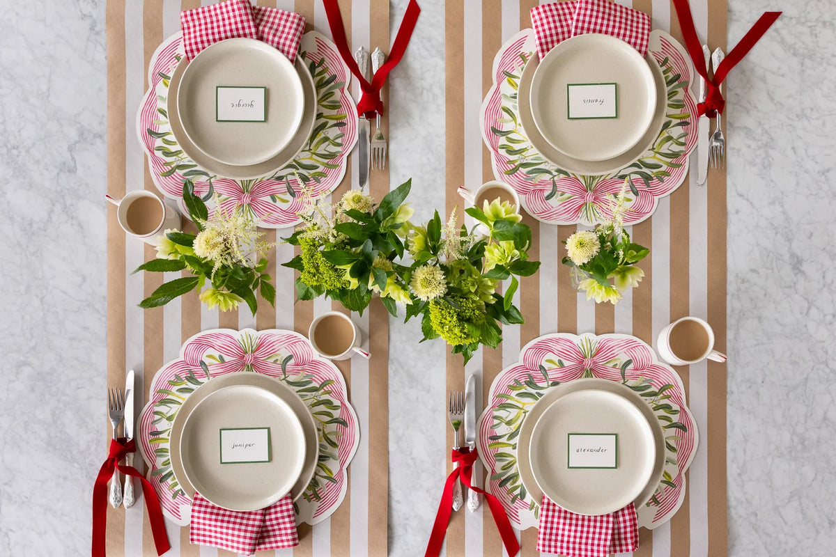 Die-Cut Mistletoe Placemat