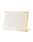 Gold Confetti Place Card Set/12