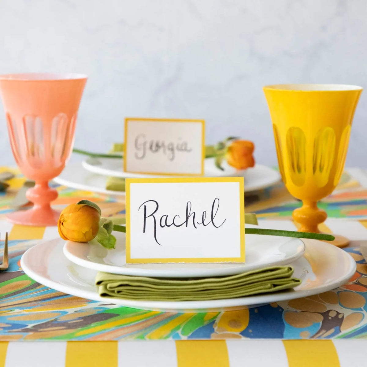 Gold Frame Place Card Set/12