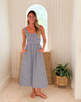 MAREA Cora Dress Navy Gingham