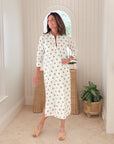 NAVYBLEU Sara Dress Green Polka