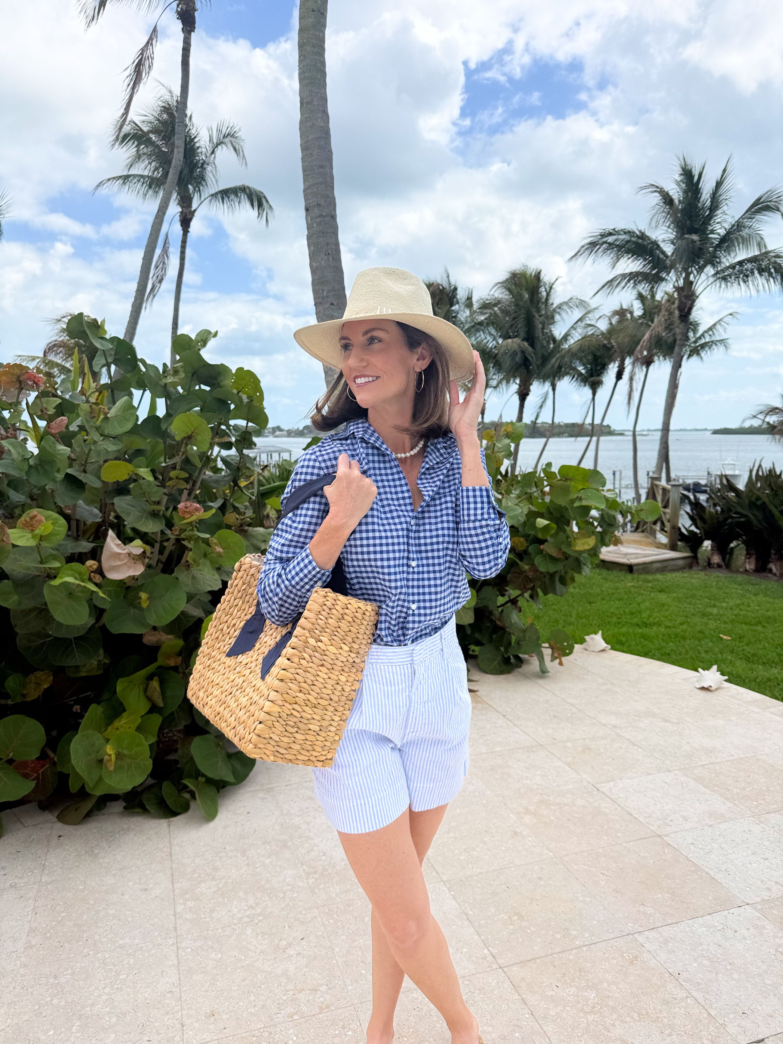 FRANK &amp; EILEEN Eileen Button Up Blue/Light Blue Check