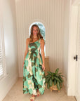 OLIPHANT Smocked Maxi Dress Ginkgo Green