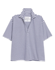 FRANK & EILEEN Patty Popover French Navy Stripe