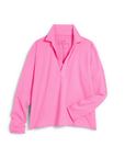 FRANK & EILEEN Patrick Popover Henley Pink Lemonade