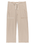 FRANK & EILEEN Penny Patch Pocket Pant White/Camel Stripe