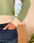 LISA TODD Stitchin' Sweater Sage
