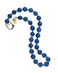 JANE WIN Lapis Pumpkin Bead Necklace