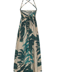 CARA CARA Leo Midi Dress Palm Oasis Turtledove