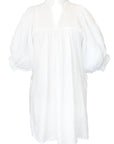 CJ LAING Linen Smock Dress White