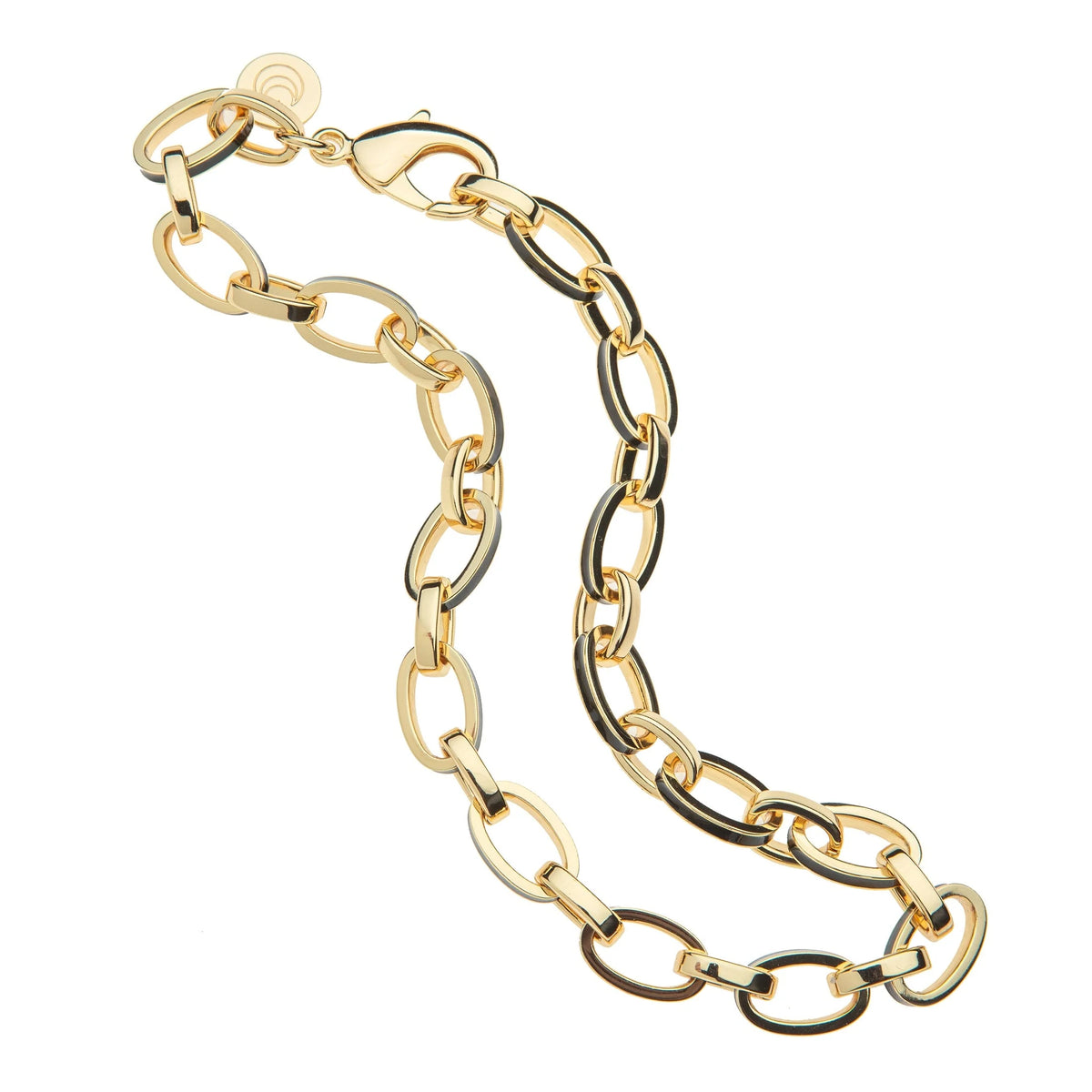 Jane Win Chain JANE WIN Long and Short of it Chunky Chain in Black Enamel – Matilda's ...