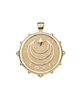 JANE WIN PROTECT Stoney Watchful Eye Pendant on Classic Rolo Chain