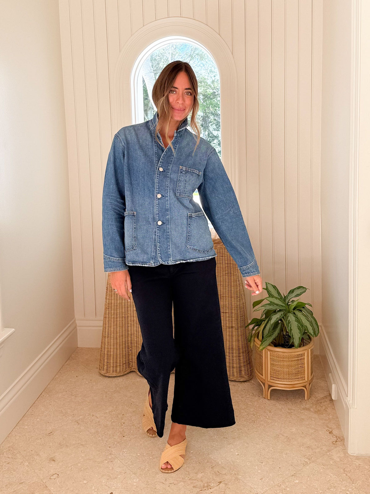 FRANK &amp; EILEEN Bantry Denim Barn Jacket 1978 Wash