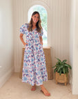 BANJANAN Poppy Dress Philippa Azure