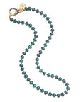 JANE WIN Malachite Beaded Necklace