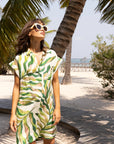 OLIPHANT Shirt Dress Mini Maldive Green