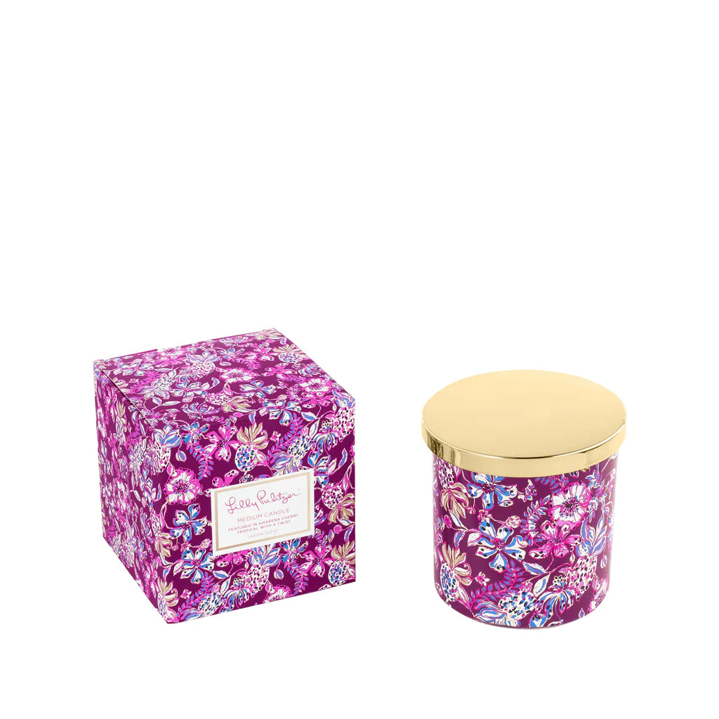 LILLY PULITZER Medium Candle Amarena Cherry With A Twist