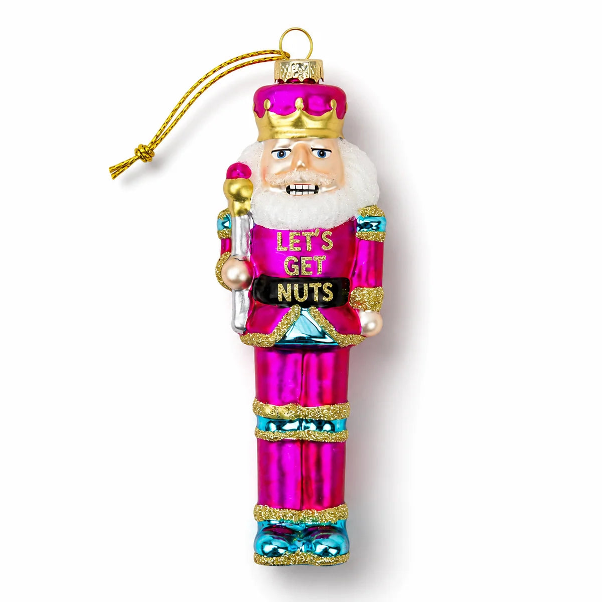 Let's Get Nuts-Nutcracker Glass Ornament
