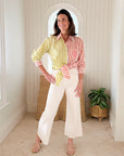 FRAE The Kathy Button Down Shirt Two Color Stripe