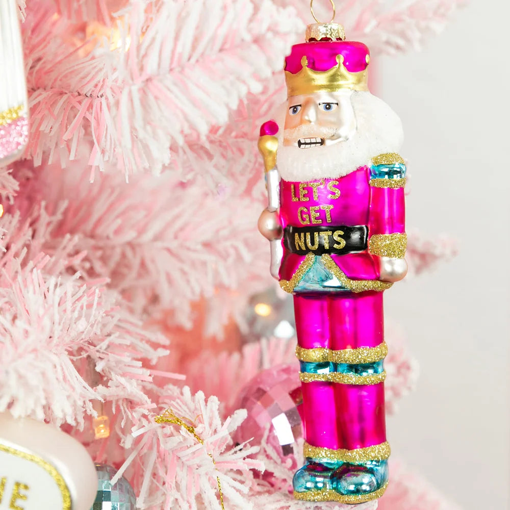 Let's Get Nuts-Nutcracker Glass Ornament