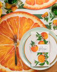 Orange Orchard Guest Napkins Set/16