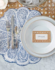 Rattan Weave Place Card Set/12