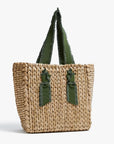 PAMELA MUNSON Petite Isla Bahia Tote Fringe Moss