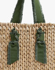 PAMELA MUNSON Petite Isla Bahia Tote Fringe Moss