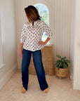 LOLA AUSTRALIA Texas Shirt Polka Navy