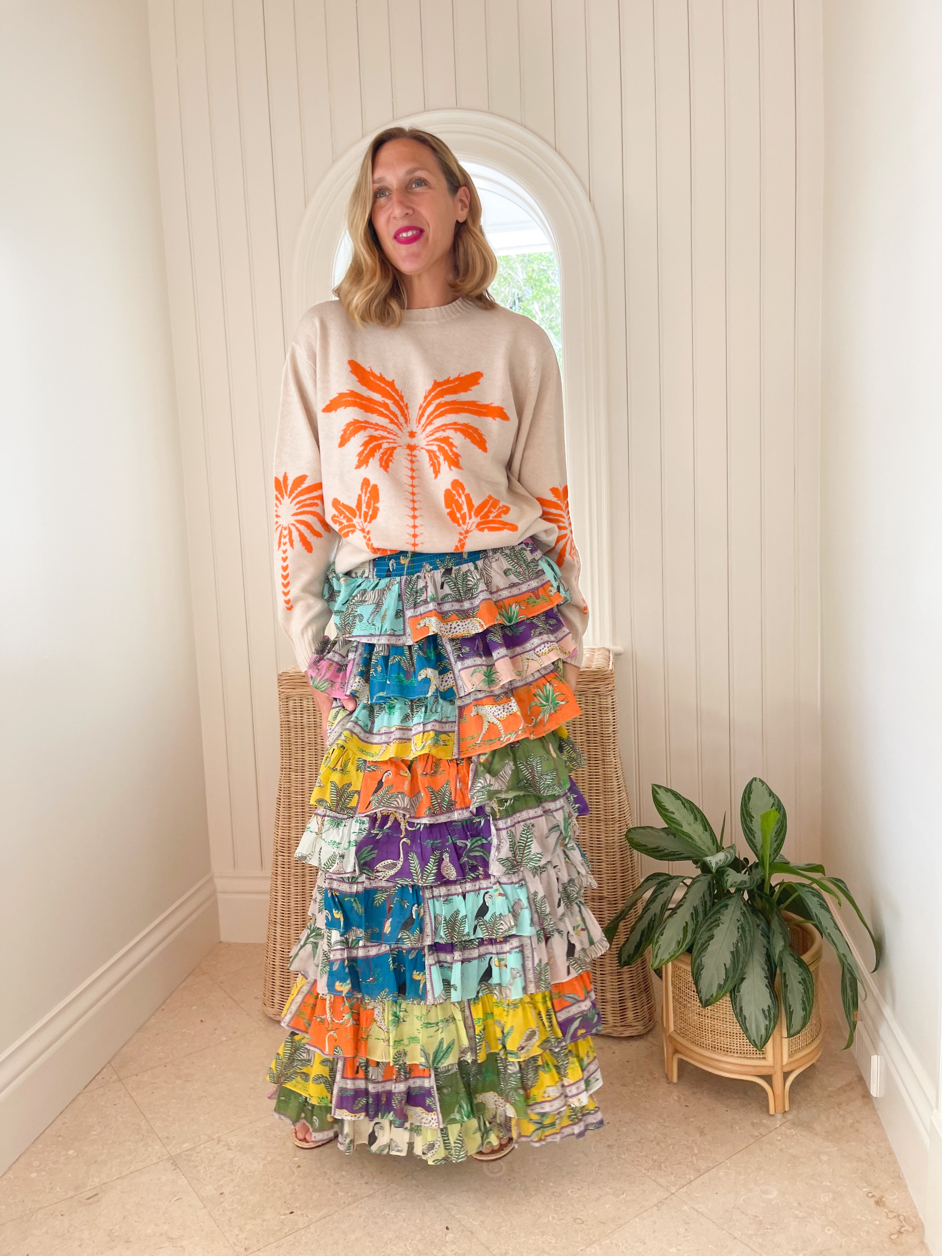 LOLA AUSTRALIA Valentina Skirt Tiger Tiger