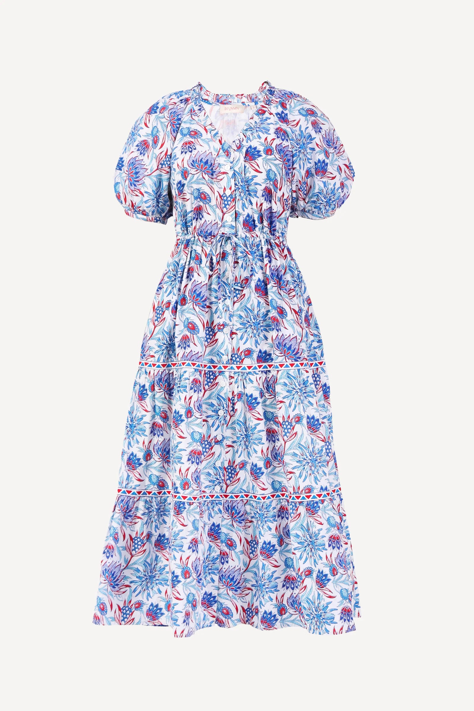 BANJANAN Poppy Dress Philippa Azure