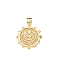 JANE WIN PROTECT Stoney Watchful Eye Pendant on Classic Rolo Chain