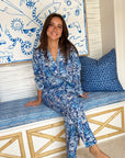 FITZROY & WILLA PJ Set Big Blue Floral