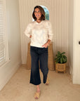LISA TODD Love Stitch Winter White