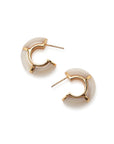 LIZZIE FORTUNATO Zellige Hoops Mother Of Pearl