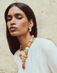 LIZZIE FORTUNATO Zellige Hoops Mother Of Pearl