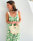 FRAE The Dody Maxi Dress Mint Green Tile