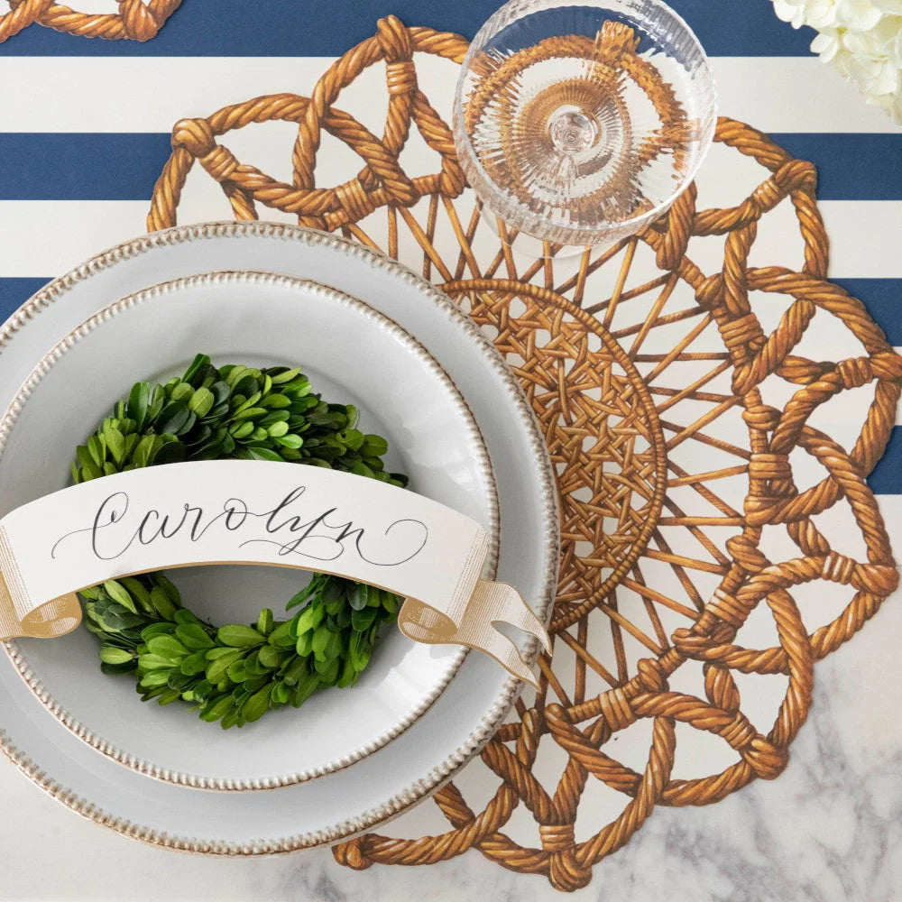 Die-Cut Rattan Weave Placemat