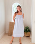 MAREA Felicity Dress Blue Seersucker