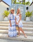 OLIPHANT Cinched Flirty Mini Laguna Blue