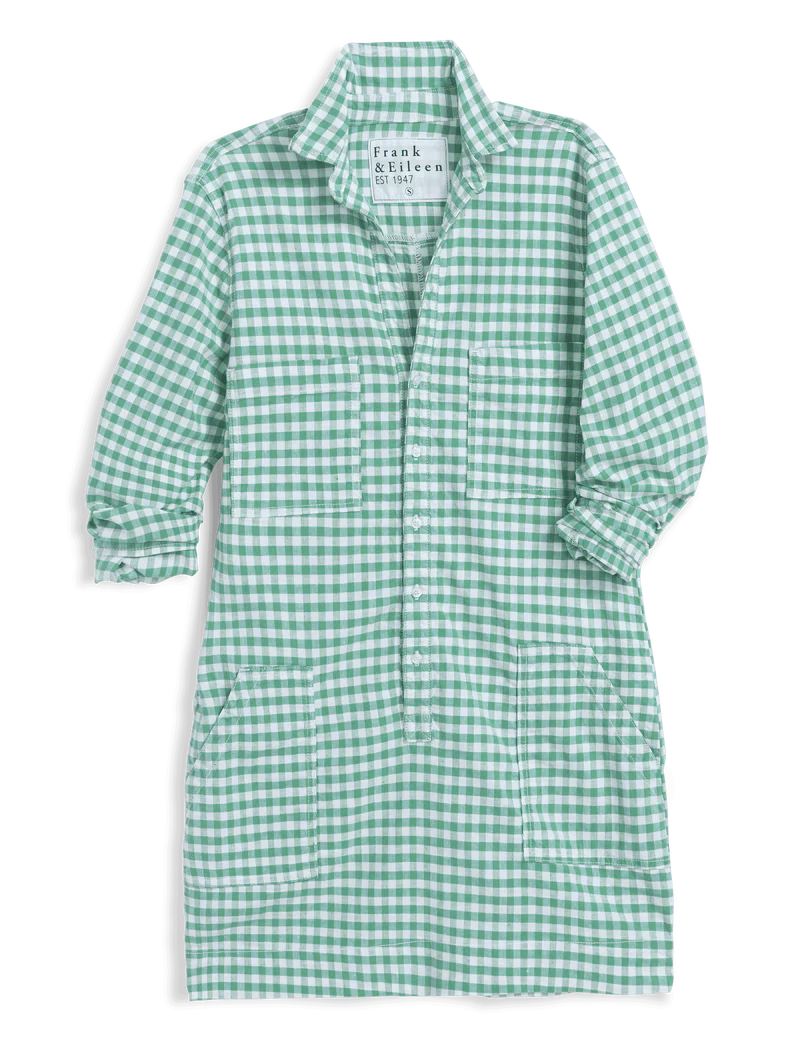FRANK &amp; EILEEN Ireland Dress Green Gingham