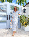 FELICITE Boyfriend Maxi Dress Sky Palm