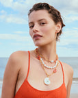 LIZZIE FORTUNATO Sirena Shell Necklace White