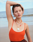 LIZZIE FORTUNATO Sirena Shell Necklace White