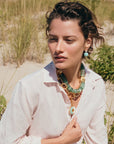 LIZZIE FORTUNATO Nautilus Collar Green